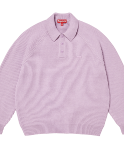 SUPREME FW25 SMALL BOX POLO SWEATER Pink OG0730295