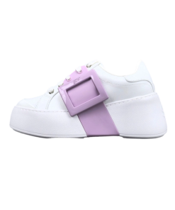 Roger Vivier White Purple Buckle OG0716782