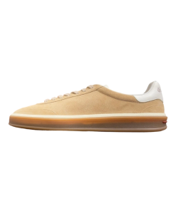 Loro Piana Tennis Walk Sneaker Suede Calf Split Brown And White OG0716730