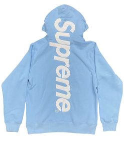 Supreme Satin Appliqué Hooded Sweatshirt blue OG0729219