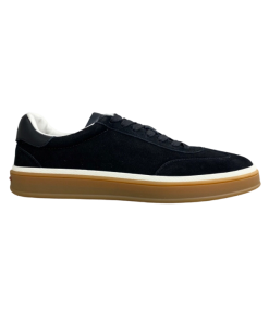 Loro Piana Tennis Walk Sneaker Suede Calf Split Black And Gray OG0715728