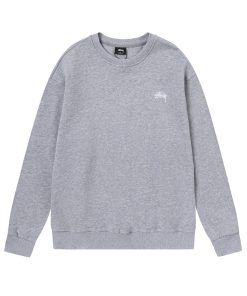 Stussy round neck hoodie grey OG0731360