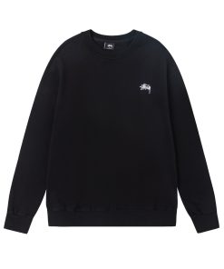 Stussy round neck hoodie black OG0731361