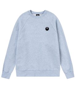 Stussy Sand Round Neck Hoodie Blue OG0731366