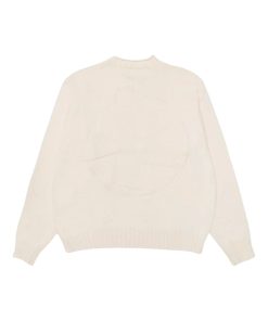 Stussy FW25 Solid Color Surfing Figure Sweater Apricot OG0731350