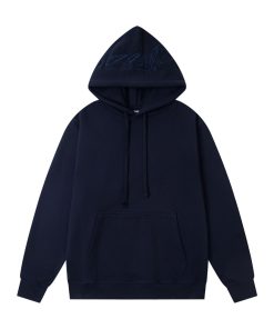Stussy chest logo hooded American retro hoodie unisex Royal Blue OG0731372