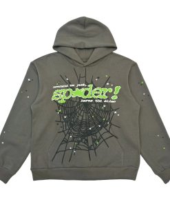 Sp5der Punk V2 Hoodie Slate Grey OG0725115