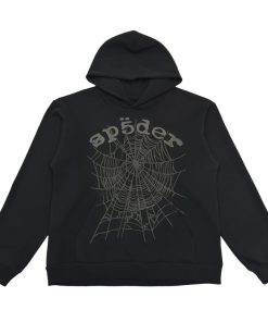 Sp5der Phantom Web Hoodie Black OG0725114