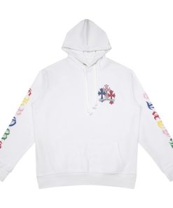 Chrome Hearts Multi Color Cross Hoodie White OG0725139