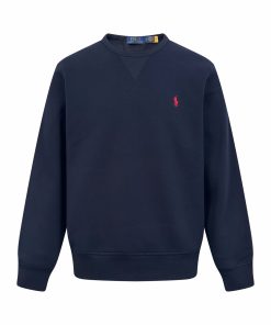 Ralph Lauren logo embroidered hoodie navy blue OG0730315