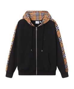 Burberry Zipper cardigan Hoodie Black OG0727159