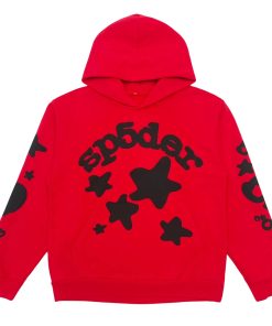 Sp5der Hoodie Slate Beluga Hoodie RedGrey OG0725106