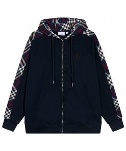 Burberry Zipper cardigan Hoodie Hidden Blue OG0727161