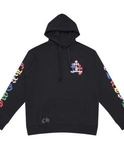 BLACK & MULTICOLOR ‘CROSS CEMETERY’ CHROME HEARTS HOODIE OG0725126
