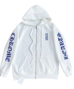 Chrome Hearts Hoodie Zip-Up Jacket Hoodie White OG0727151