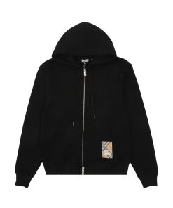 Burberry plaid warhorse zipper hoodie Black OG0728176