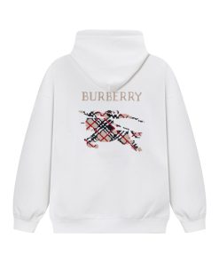 Burberry's new embroidered hoodie White OG0728171