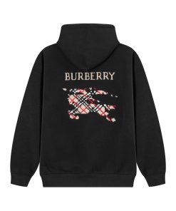 Burberry's new embroidered hoodie Black OG0728170