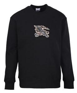 BURBERRY plaid warhorse round Sweatshirt Black OG0728202