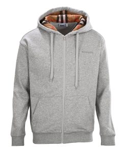 BURBERRY Zipper Hoodie Grey OG0728192