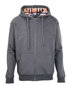 BURBERRY Zipper Hoodie dark gray OG0728191