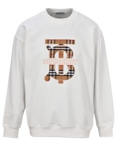 BURBERRY round neck sweatshirt White OG0728208