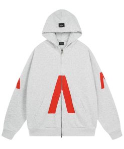 Balenciaga hooded zipper cardigan sweatshirt White OG0801386