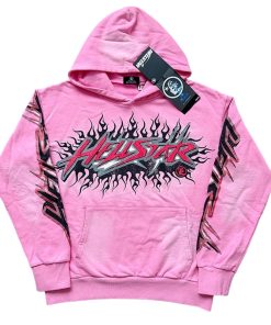 Hellstar Brainwashed Without Brain Hoodie Pink OG0801428