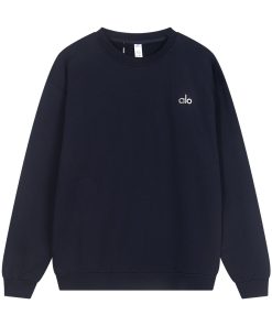 Alo Classic Round Neck Hoodie Royal Blue OG0801420