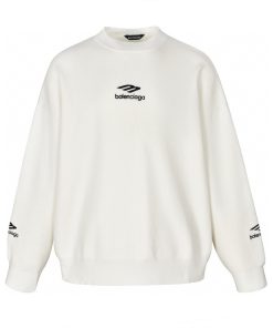 Balenciaga Half High Collar Sweater White OG0801401